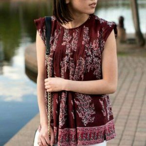 MADEWELL Silk Garden Top Lassi Flower